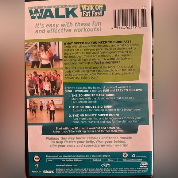 NWOT. Leslie Sansone: Walk Off Fat Fast. DVD. - Picture 2 of 3